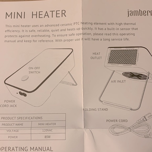 Jamberry New in Box Mini Heater for Home Manicures Nail Wrap Heater & Dryer - Picture 13 of 14
